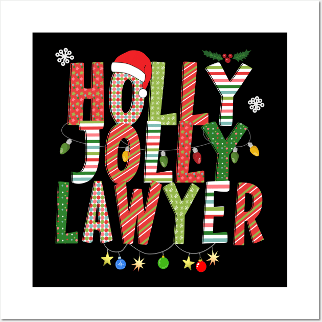 Holly Jolly Lawyer Wall Art by Blended Designs